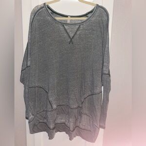 Green Free People long sleeve tunic size Large